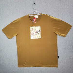 San Miguel Men Shirt Large‎ Brown Pale Pilsen Beer Philippines Tee NWT